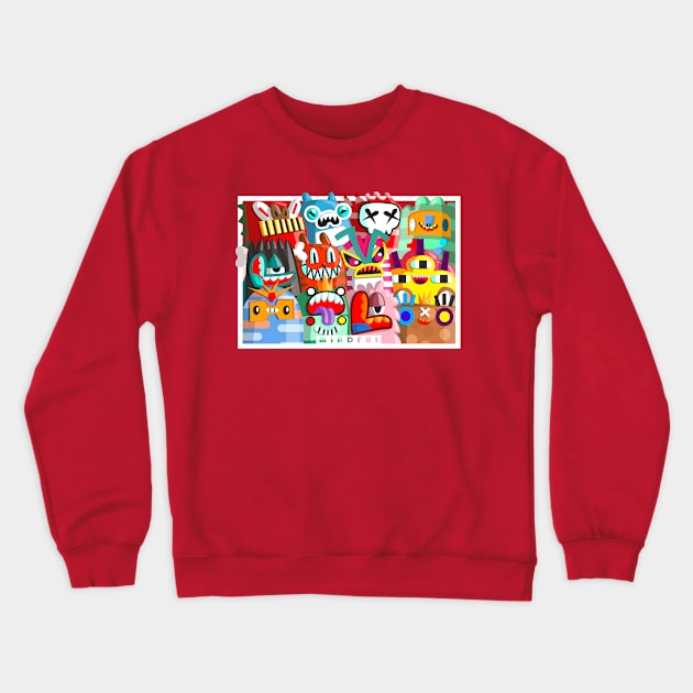 march doodle gang 2021 Crewneck Sweatshirt by chachazart